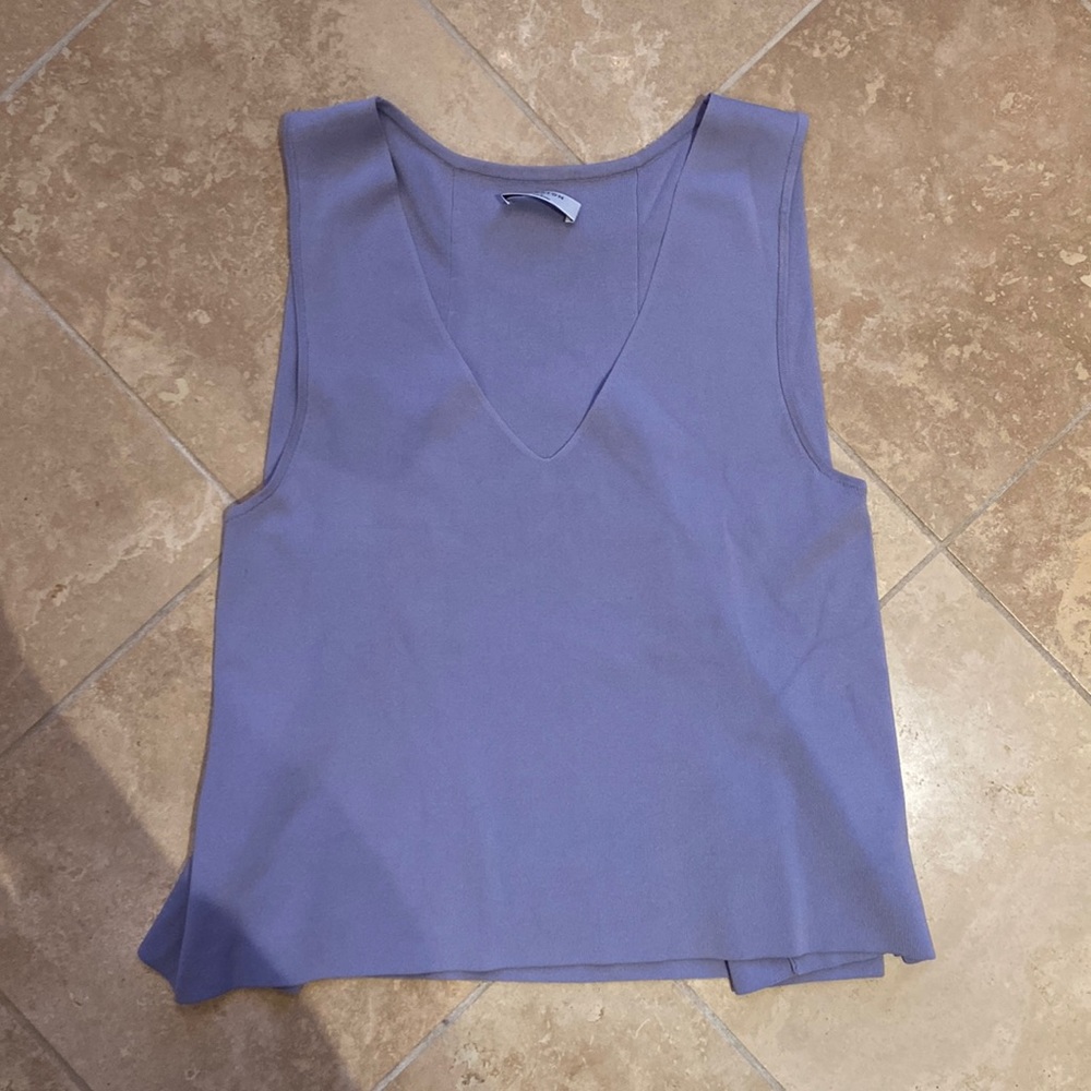 Aritzia Babaton Sleeveless Knit Top with Cape Detail